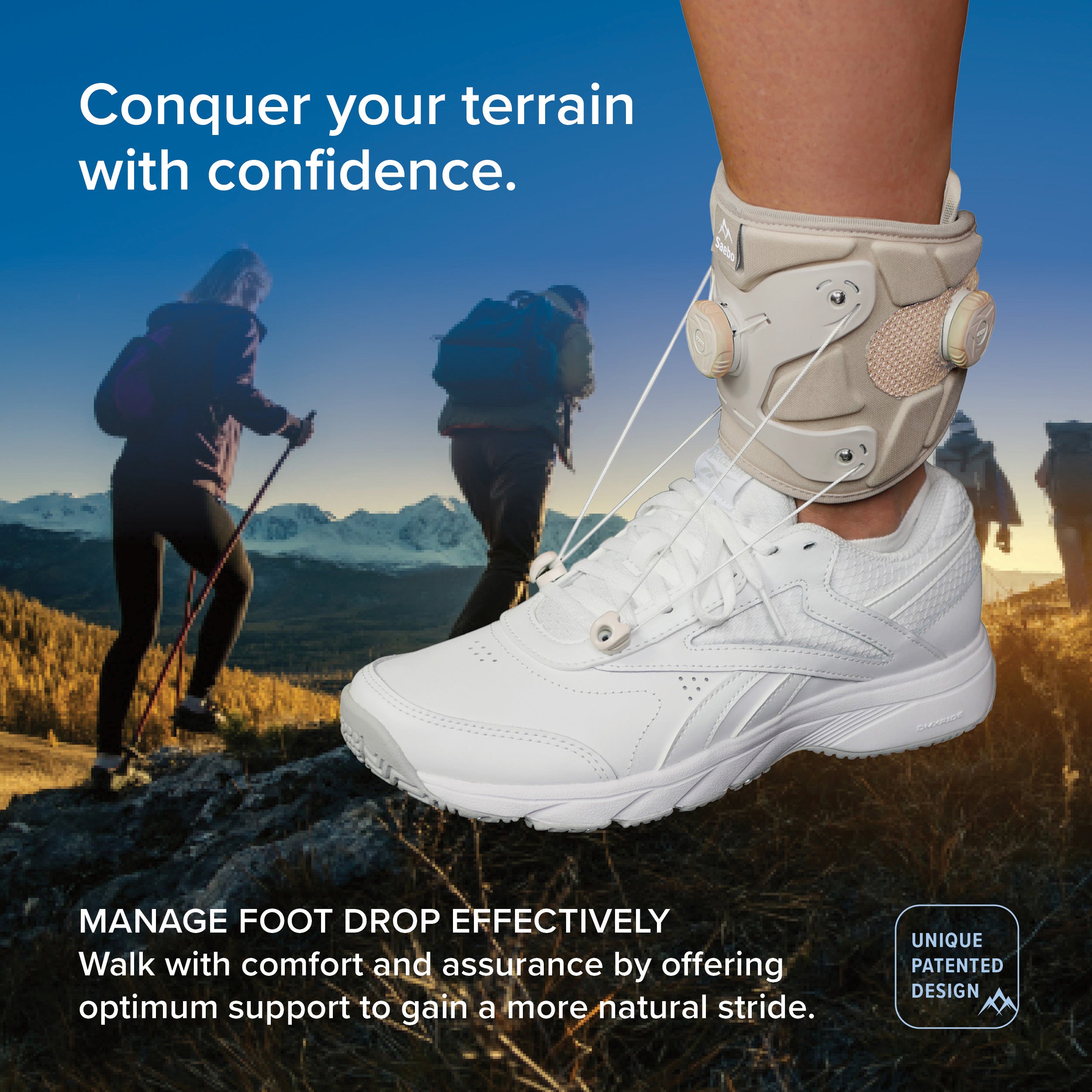 LIMITED EDITION: SaeboStep Foot Drop Brace—Now in Beige. WHILE SUPPLIES LAST! SHIPS APRIL 15.