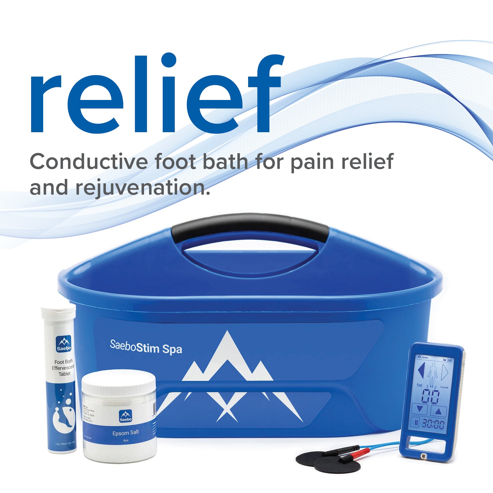 SaeboStim Spa Electrical Stimulation Foot Bath