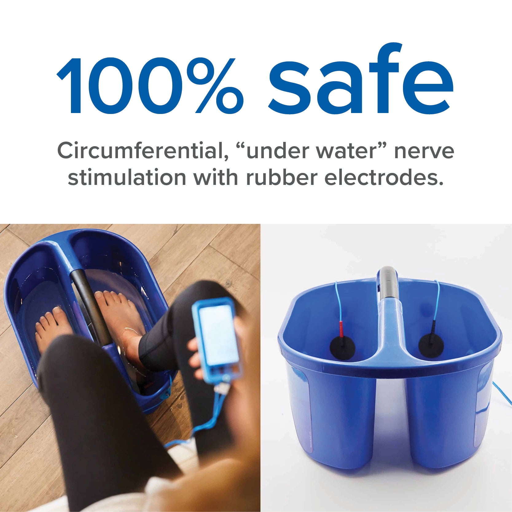 SaeboStim Spa Electrical Stimulation Foot Bath