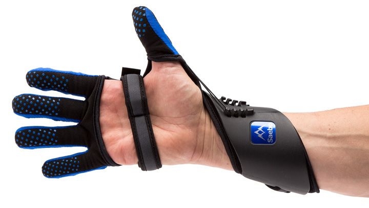 Side Facing Open Hand in SaeboGlove