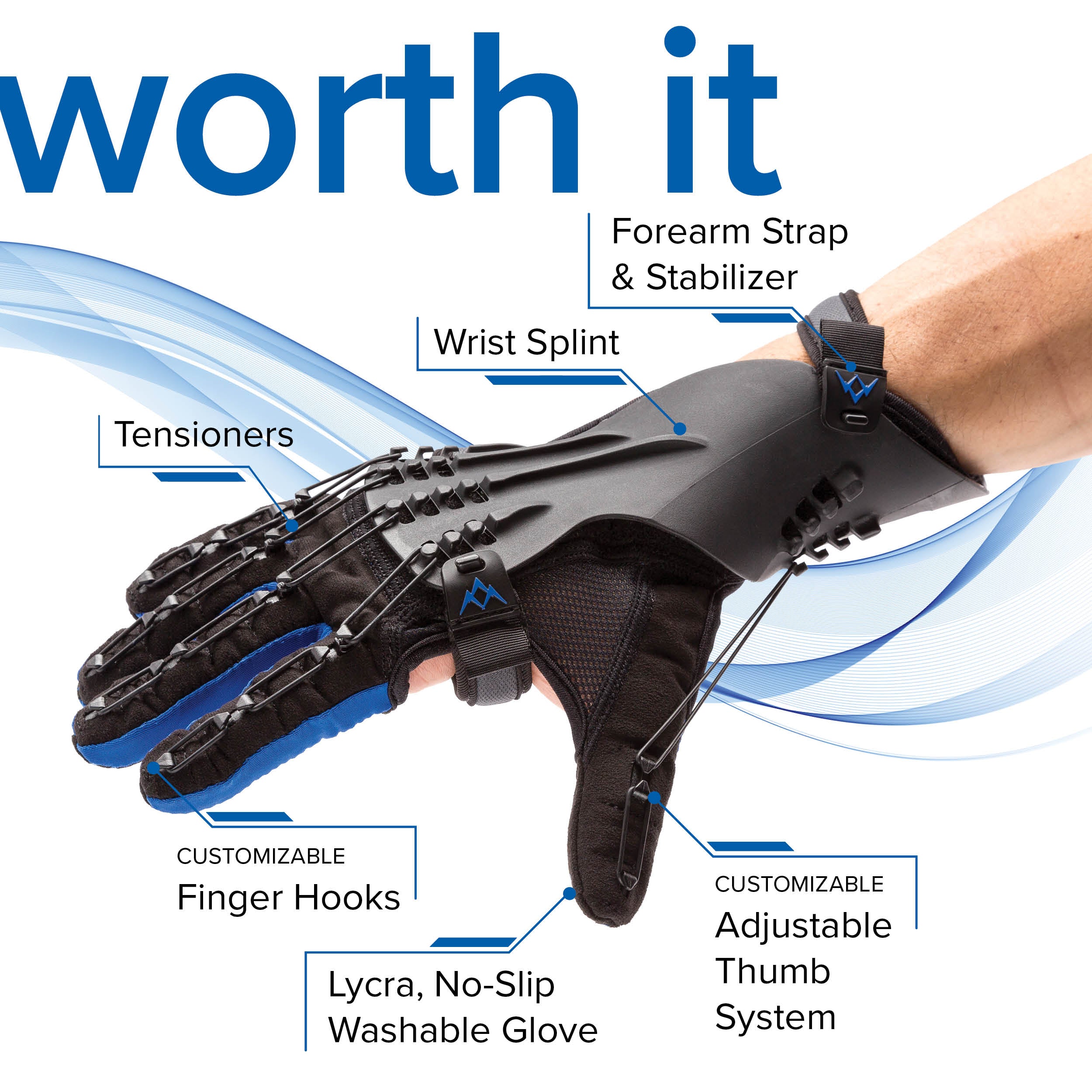 SaeboGlove Hand Therapy Rehabilitation Glove