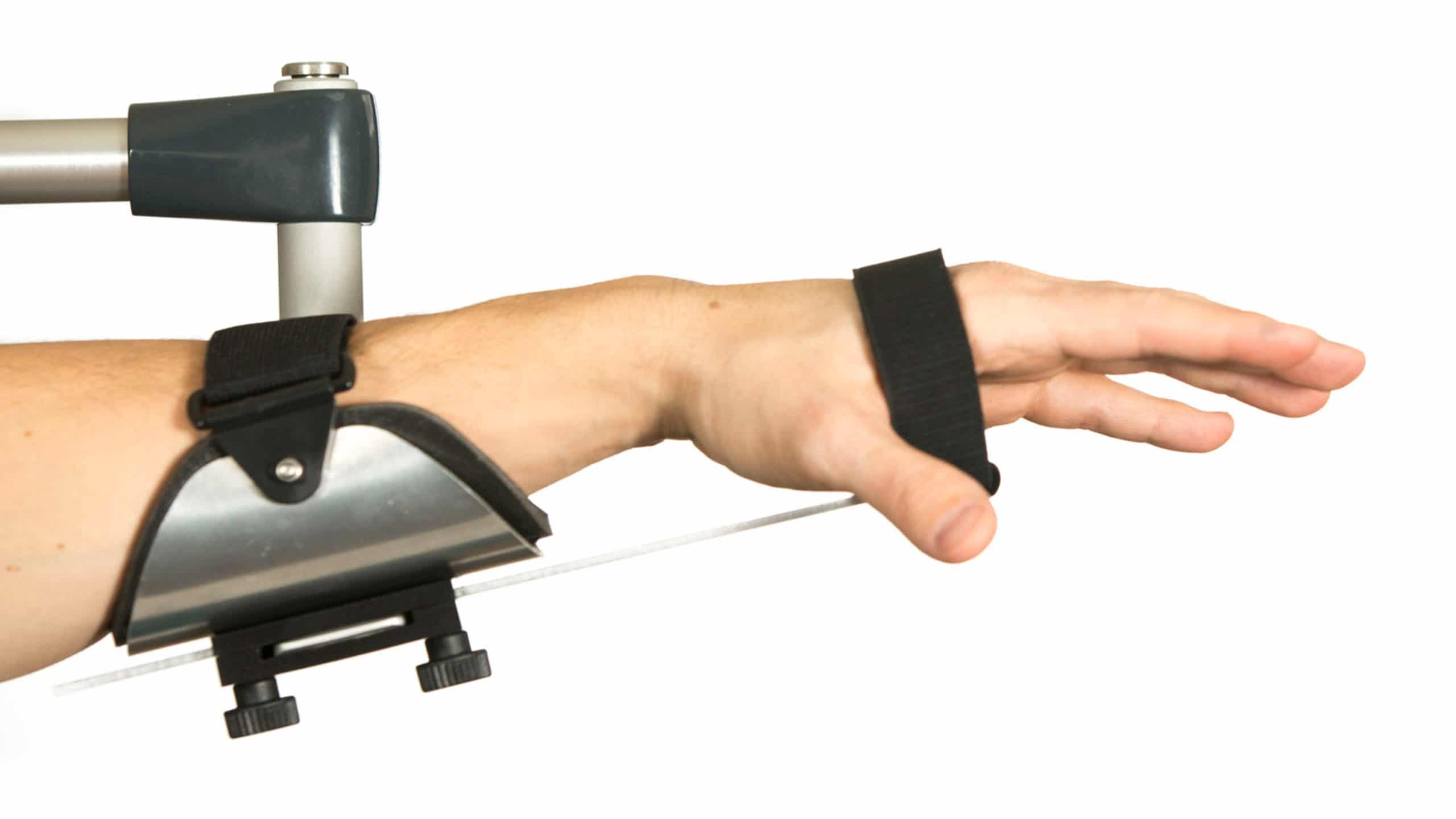 Arm supported in SaeboMAS Mini