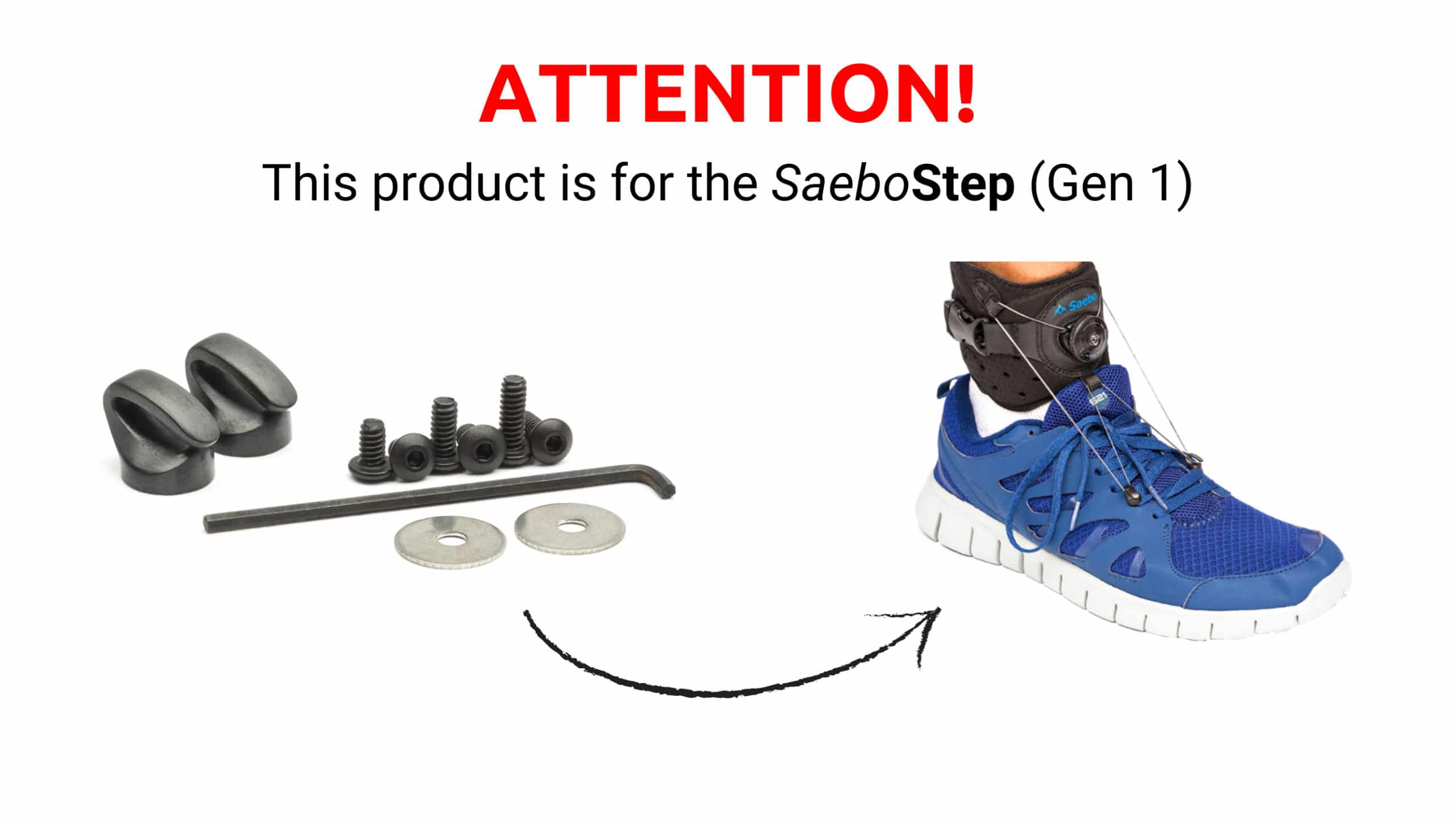 SaeboStep Eyelet Hook Kit Drop Foot Product Saebo